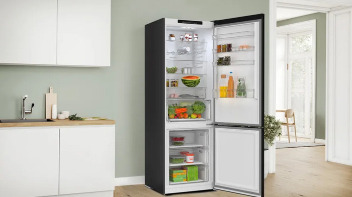 Psugiokatapsuktis Bosch KGN492XCF Black stainless steel C